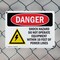 Signmission Shock Hazard Do Not Operate Within 10 Feet Danger Sign, Plastic, 10in W x 7in L, 2PK OS-2PACK-DS-P-710-L-1699 - alternate 4